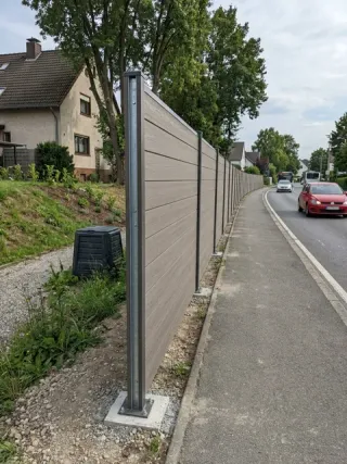 Lärmschutzzaun in Leverkusen - fachgerechte Ausführung vor Ort